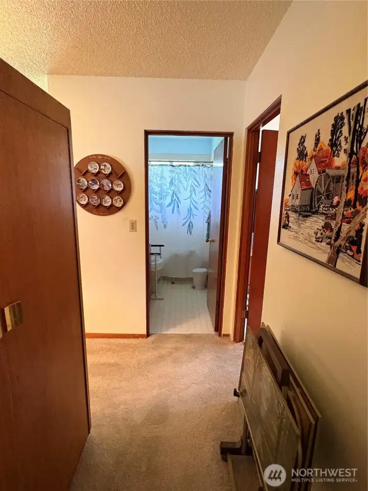 Hallway out of the primary Bedrrom