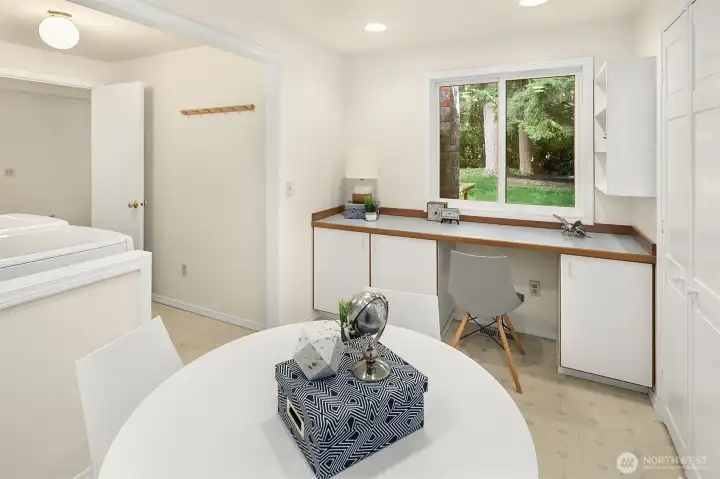 Craft Room downstairs off of Laundry room