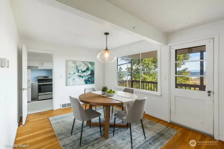 Virtually Staged Dining Room