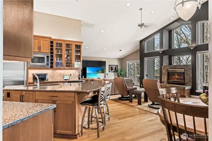 Even in this picture, you can see the view of Lake Sammamish. See the spectacular view for yourself by scheduling a showing of this unique, custom home. Even in this picture, you can see the view of Lake Sammamish. See the spectacular view for yourself by scheduling a showing of this unique, custom home.
