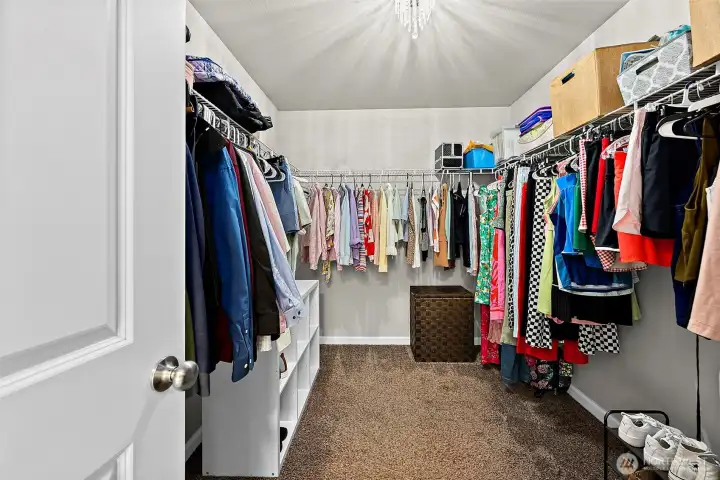 Huge Walk-In Closet in Primary