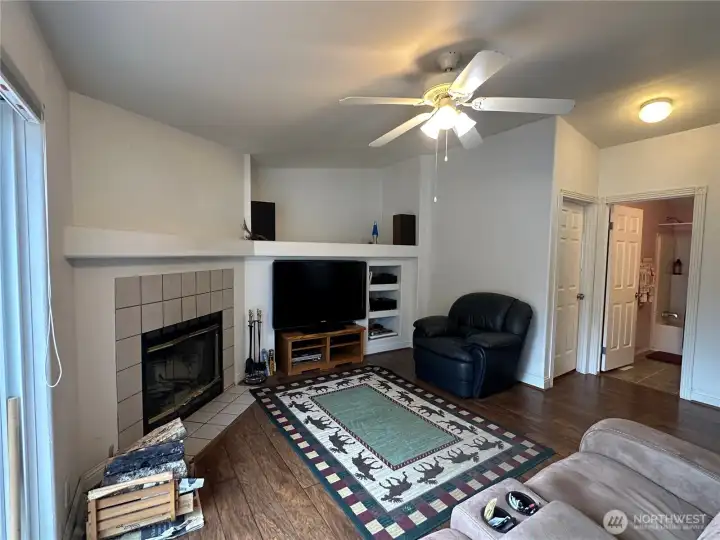 Living Room with Fireplace