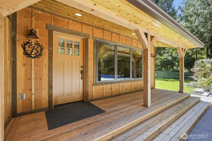 Main home entrance. . .