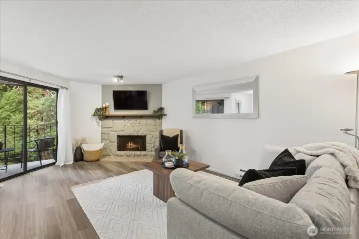 Your own private balcony is just off the living area.