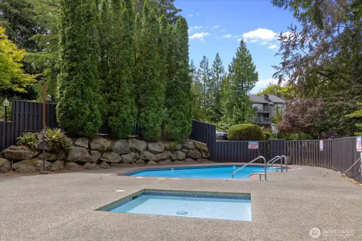 ...and a hot tub as well.