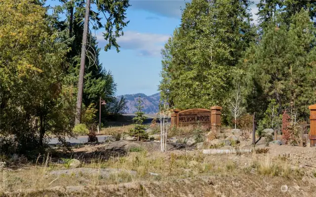 Nelson Ridge gated entrance