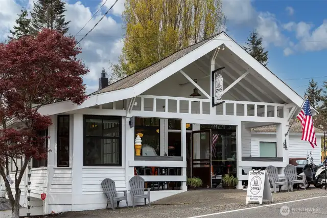 The special Three Tree Point Store.  Just reopened with new ownership after being closed for years.  A wonderful addition to the community.  Coffee, beer and wine served. A great place to walk to and meet friends.