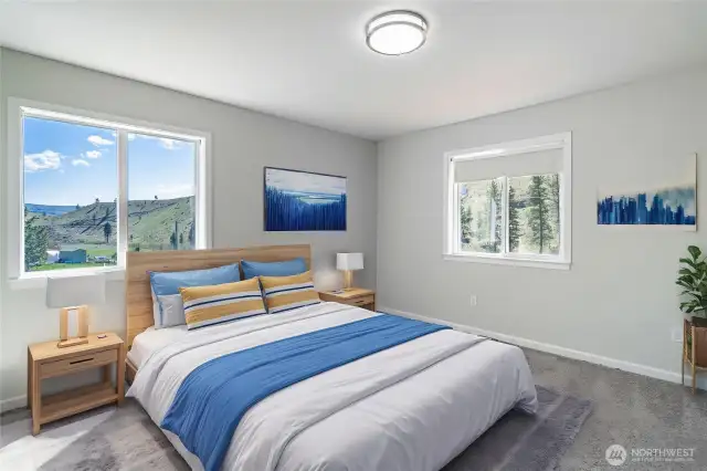 Bedroom 1 - Digitally Staged