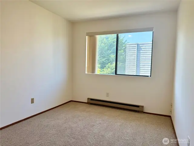 First bedroom with fresh paint
