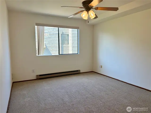 Complete with ceiling fan