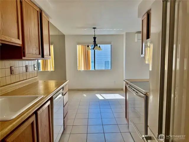 Enter your new home with the kitchen on your left as you enter.