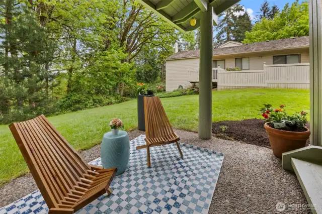 Green belt facing yard