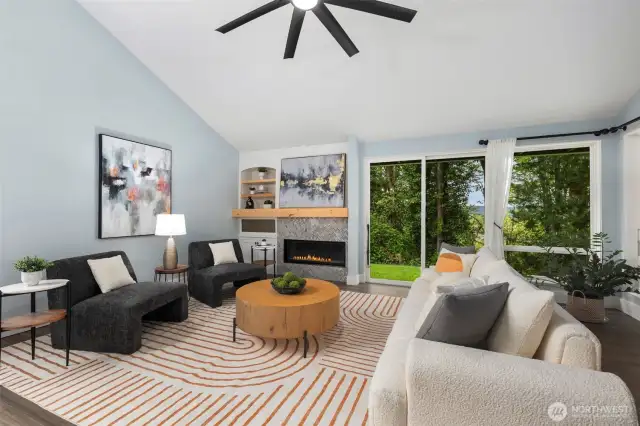 Soaring vaulted ceiling