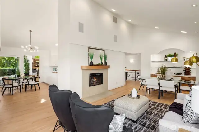 Retreat to the living room...lounge by the fire... or make this space the ultimate dining experience.