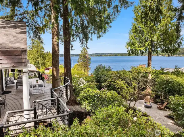 Nearly 1/2 acre of stunning privacy, check out this angle of the beautiful property and the grounds.