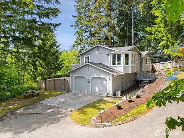 Home is at the end of the driveway