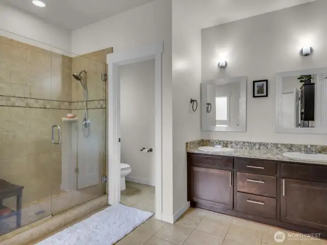 Double sink vanity.