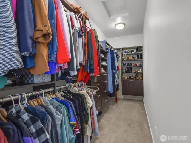 Walk-in closet.