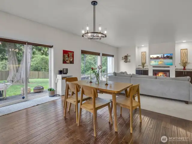 Eat in kitchen area.