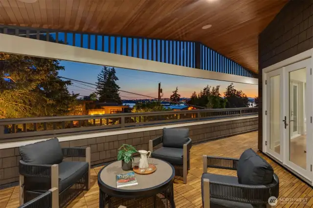 Main house covered outdoor living space