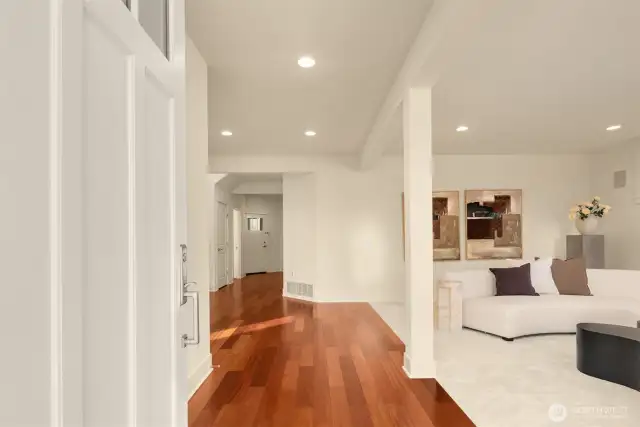 Main floor entry