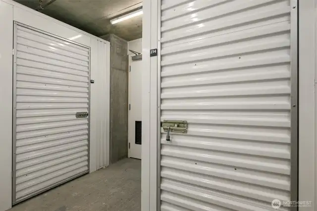 Private storage locker.