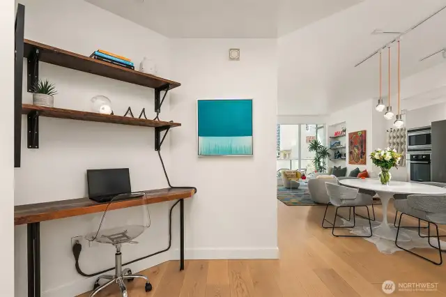 Built in office.