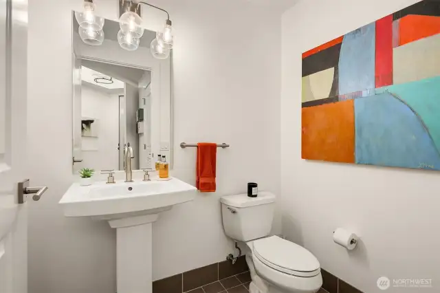 Powder room for guests.