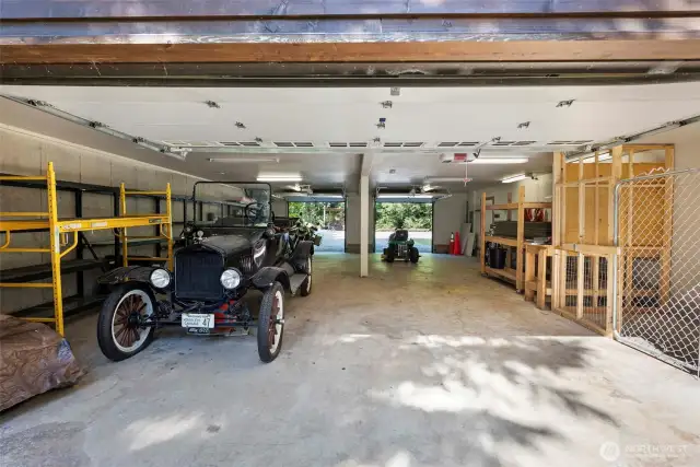 Interior of the drive thru garage/shop