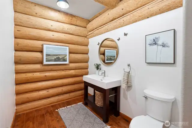 First floor powder room