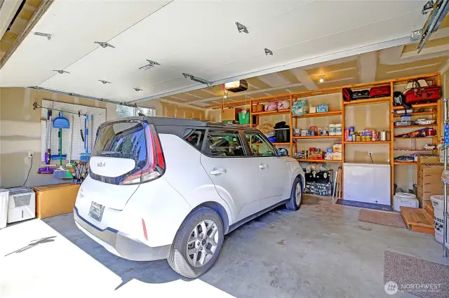 attached 2 car garage
