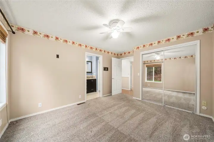 Bedroom #2 upstairs has direct door to full bath and couple be a junior primary suite.