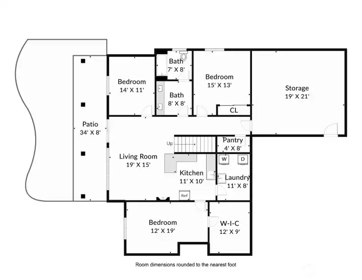 Lower level (daylight basement)