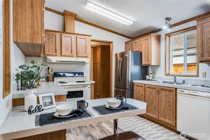 Plenty of counter space here for the chef!