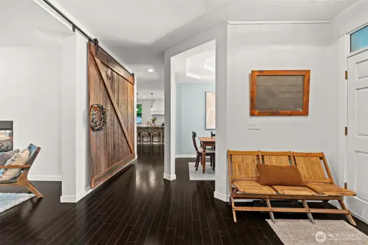 beautiful dark bamboo floors throughout