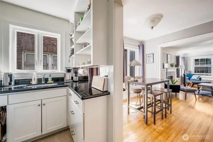 Kitchens in three of the five units have been updated