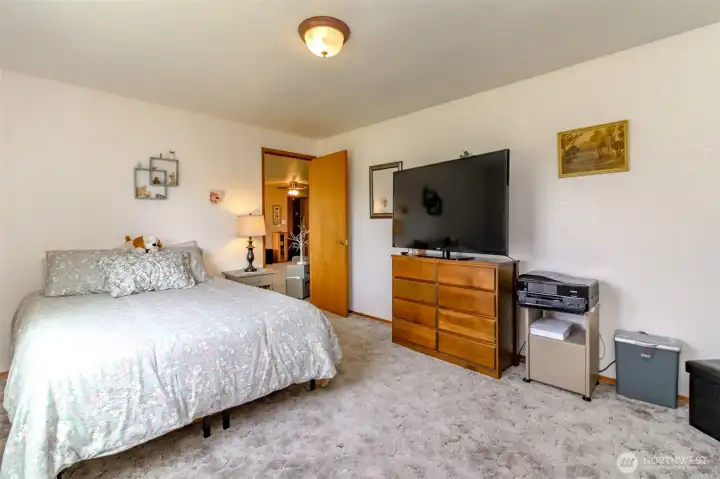 Another view of the fourth bedroom which is off the family room and would make a perfect office, exercise or craft room.
