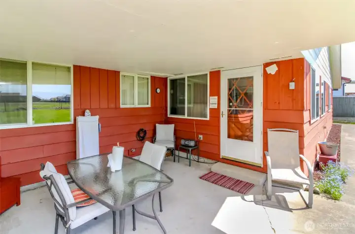 You will love the Western facing covered patio! Enjoy a bbq and beautiful sunsets.