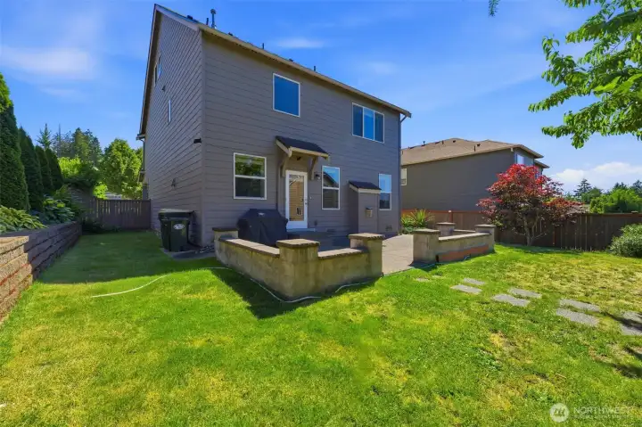 Spacious backyard