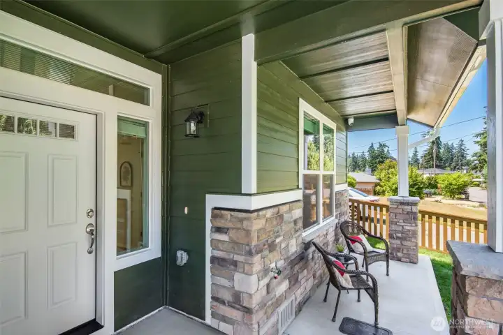 Inviting entry with charming covered porch Inviting entry with charming covered porch
