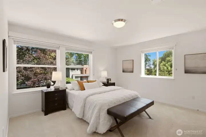 Large Third bedroom on upper level with walk-in closet Large Third bedroom on upper level with walk-in closet