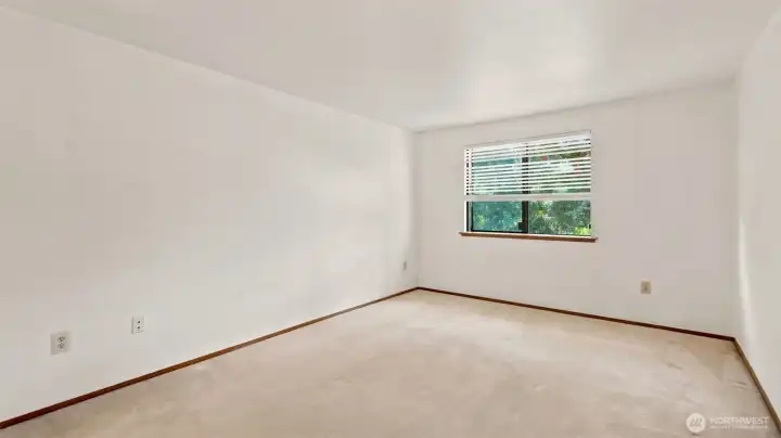 Primary bedroom with attached full bathroom and dual closets Primary bedroom with attached full bathroom and dual closets
