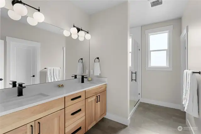 Double sink in Primary bathroom