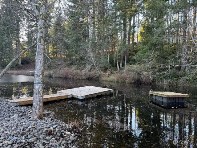 private dock on lake