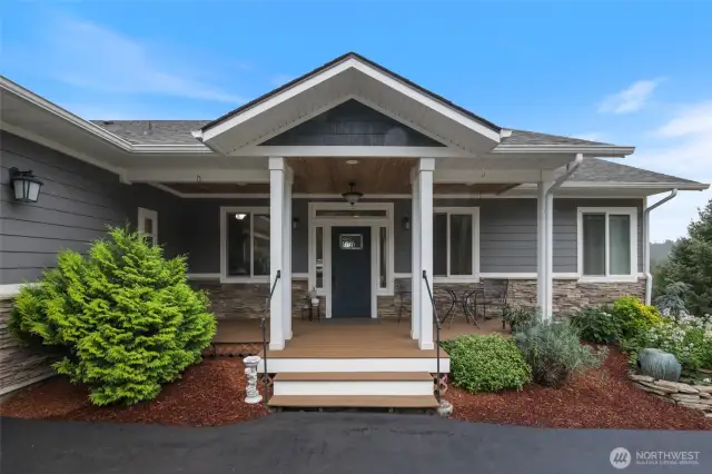 Spacious front porch to soak in the tranquility.