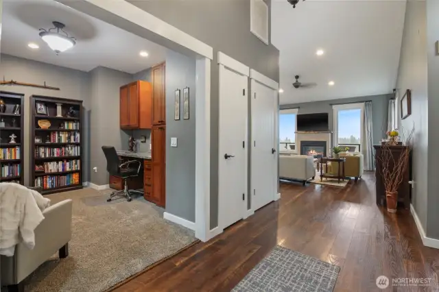 Entry way on the main level.