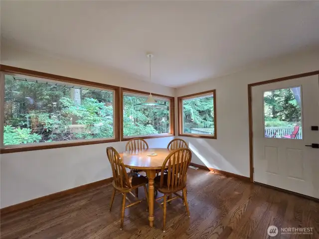 Views of the Trees from every window of dining area