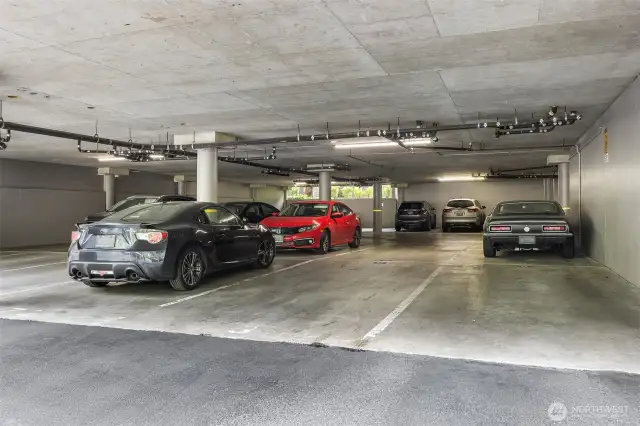 Covered parking garage spot #73.