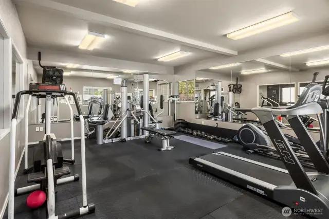 Community workout room.