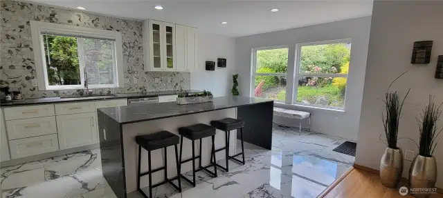 Stunning Modern Kitchen with Garden Views